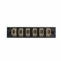 Swe-Tech 3C LGX Comp Adapter Plate featuring a Bank of 6 SC Conn in Beige for OM1 and OM2 applications FWT68F3-10060